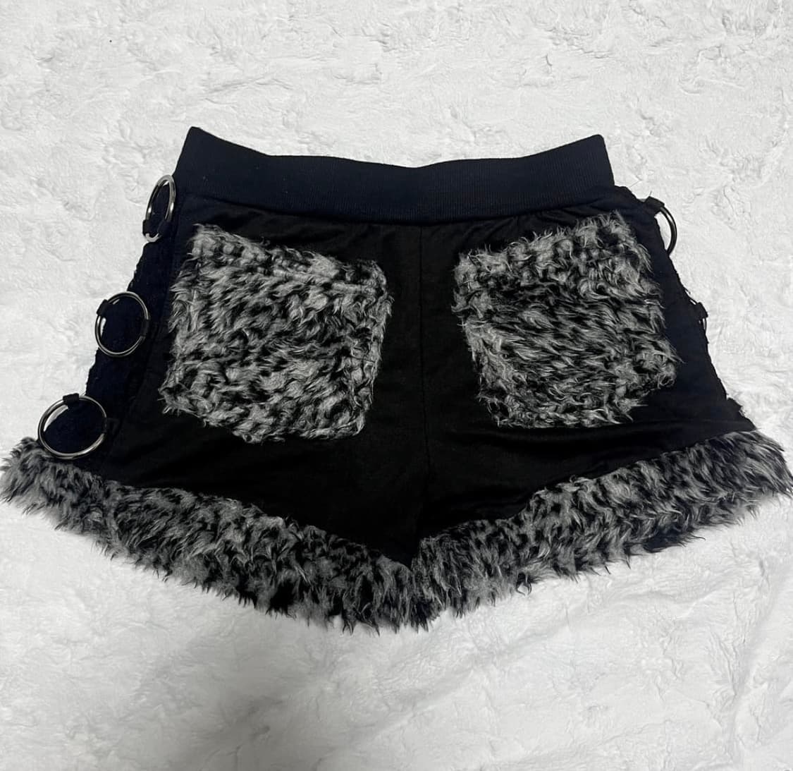 갸루 펑크 퍼 팬츠 상품이미지2