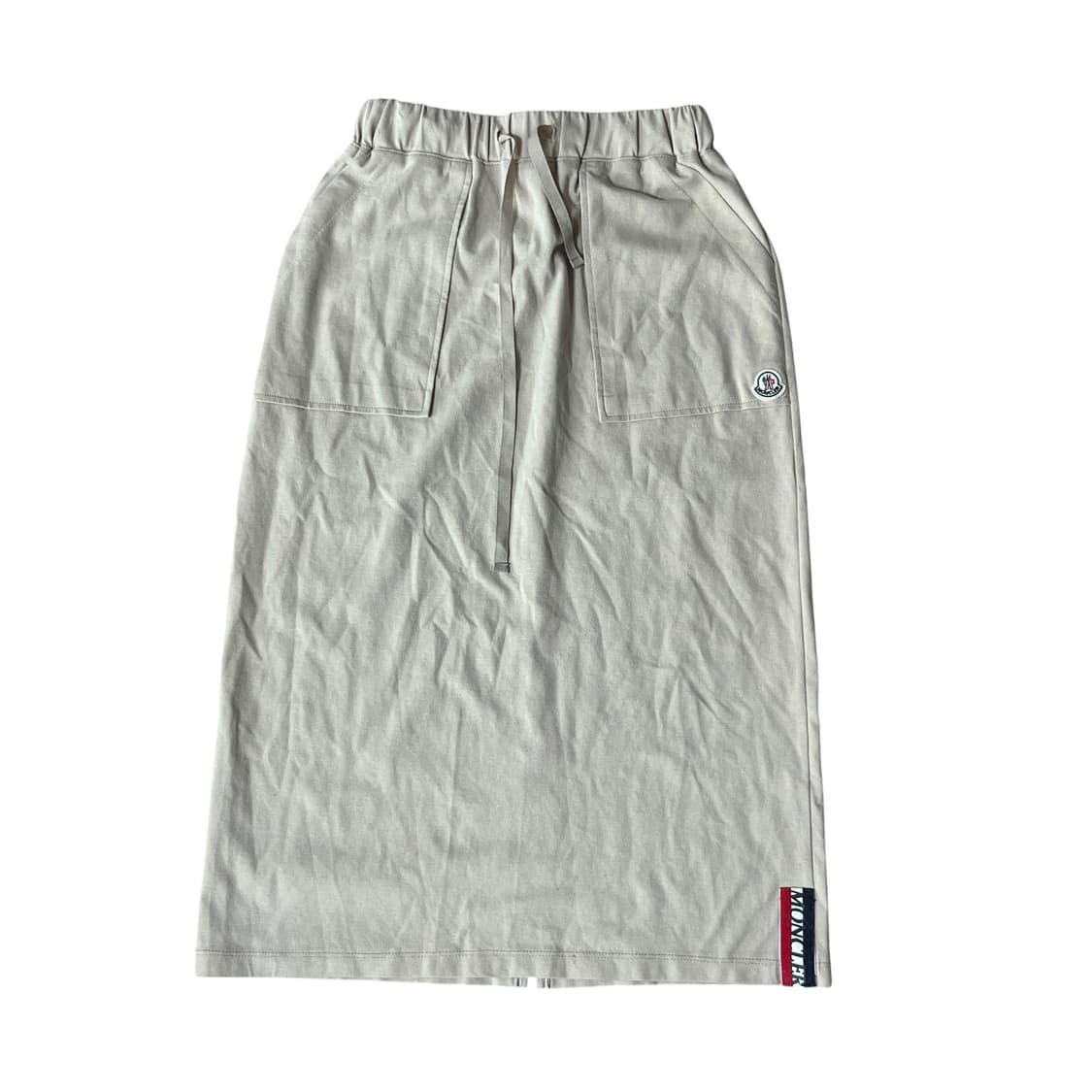 몽클레어 베이지 미디 스커트 상품이미지1