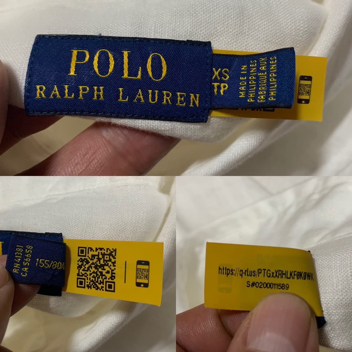 폴로 by 랄프 로렌 숏 슬리브 셔츠(리넨)XS 사이즈 상품이미지8