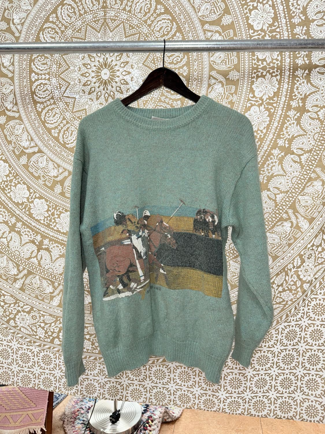 빈티지 프린팅 니트  상품이미지3