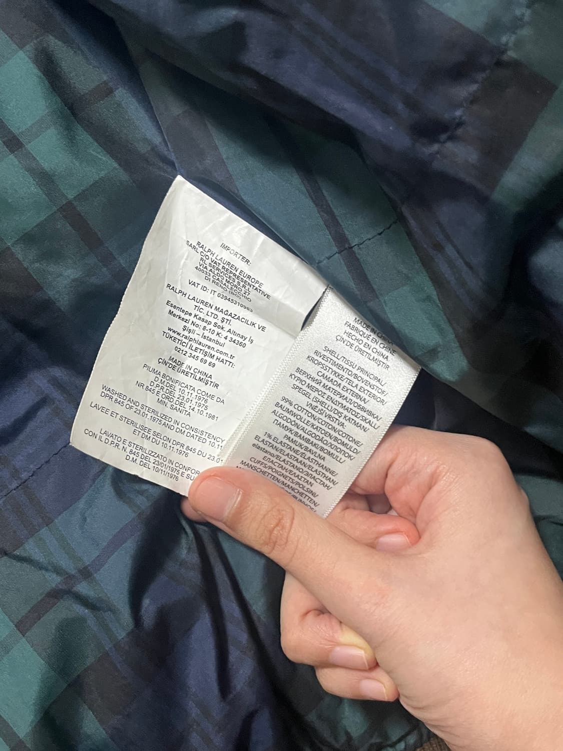 21FW 폴로 랄프로렌 코듀로이 패딩 상품이미지5