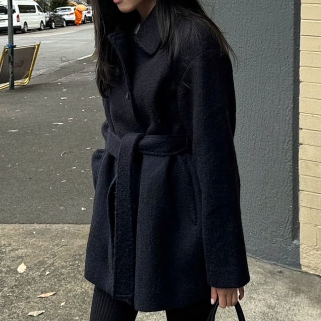 베뉴엣(BENUET) 다크네이비 밀란 코트 프리사이즈 새상품 상품이미지4