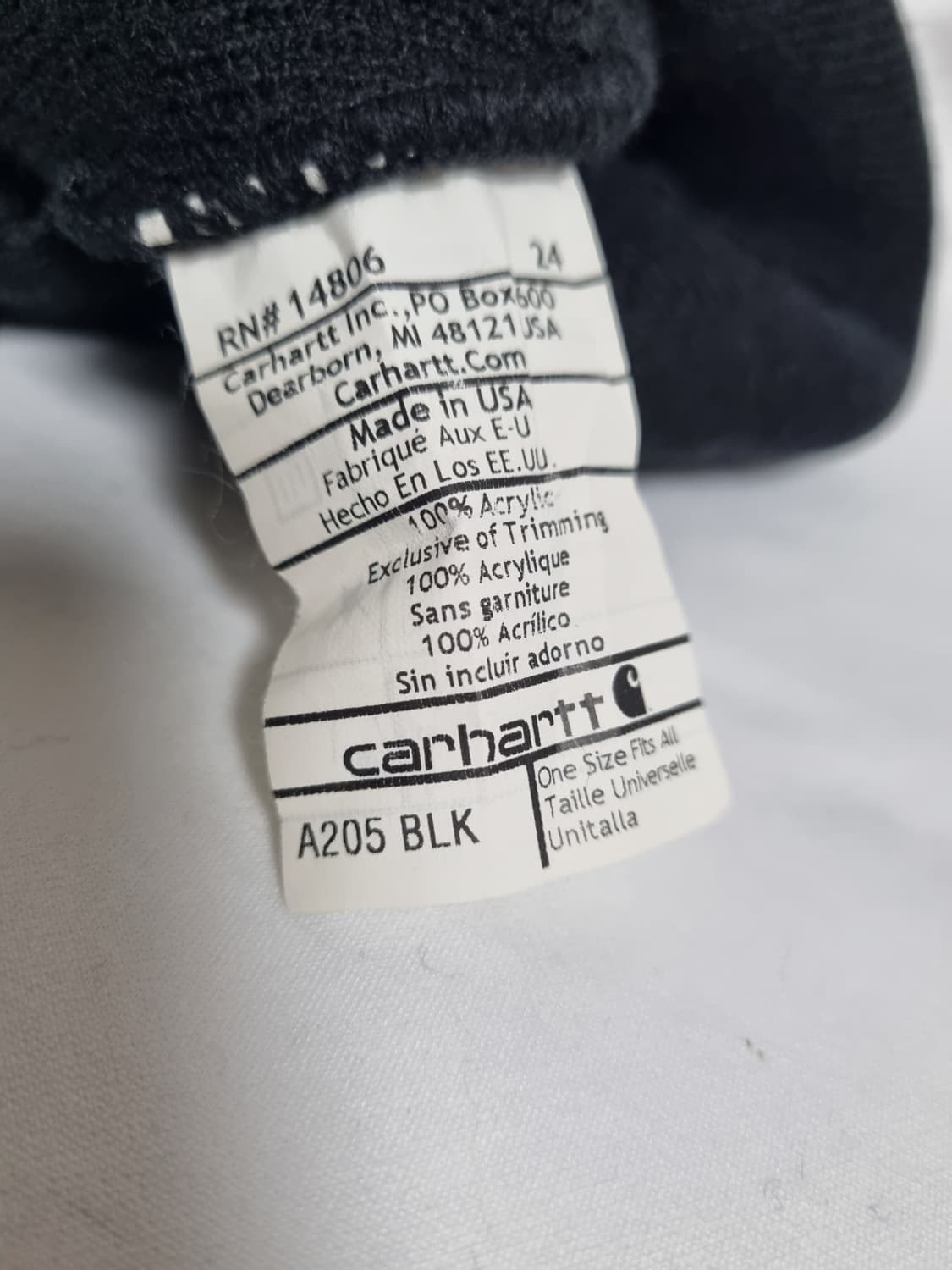 칼하트 블랙 비니 상품이미지3