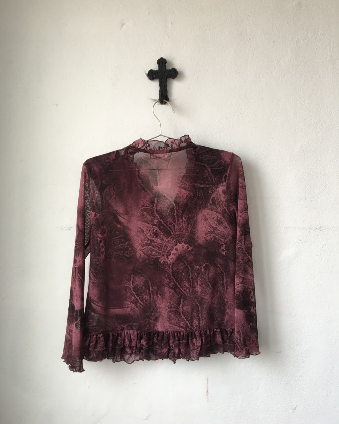 Full printing frill mesh jacket 상품이미지3
