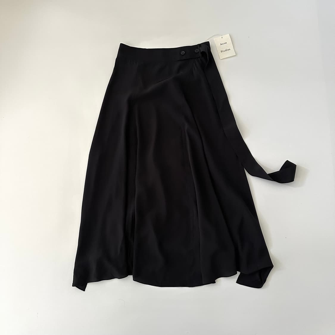 아크네스튜디오 acne studios 허리 벨트 실크 스커트 치마 상품이미지1
