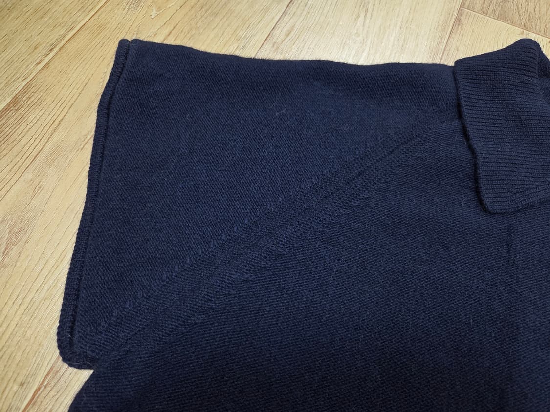 메이비베이비(MAYBEBABY) 디어리스트 네이비 카라 니트원피스 새상품 상품이미지4