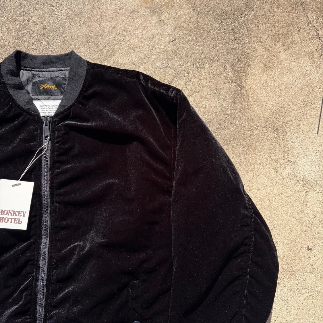 HIBECK 벨루어 빈티지 봄버자켓 L 상품이미지2