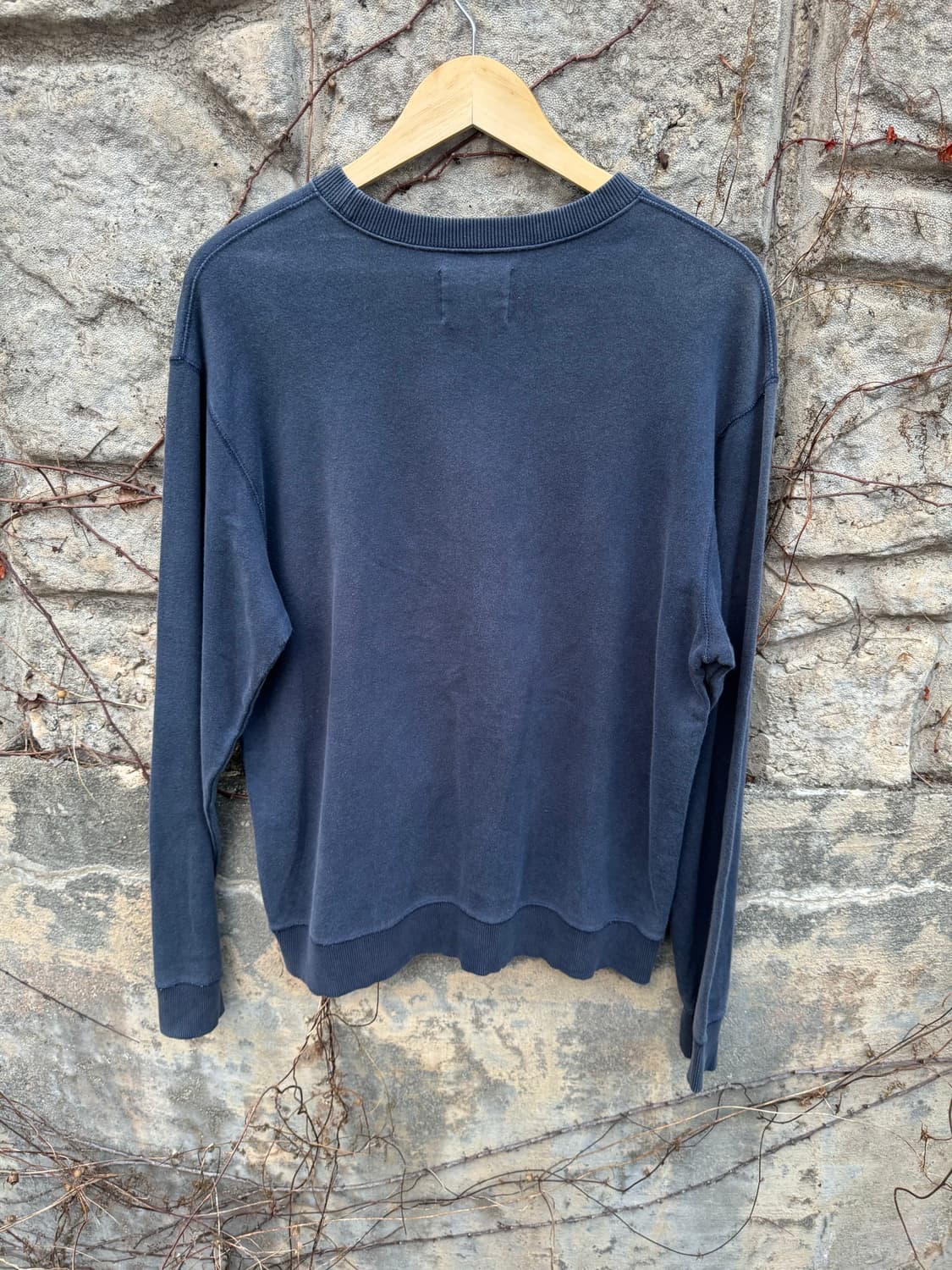 챔피온 빈티지 프린팅 페이딩 스웻 셔츠 맨투맨 네이비 xl 상품이미지2