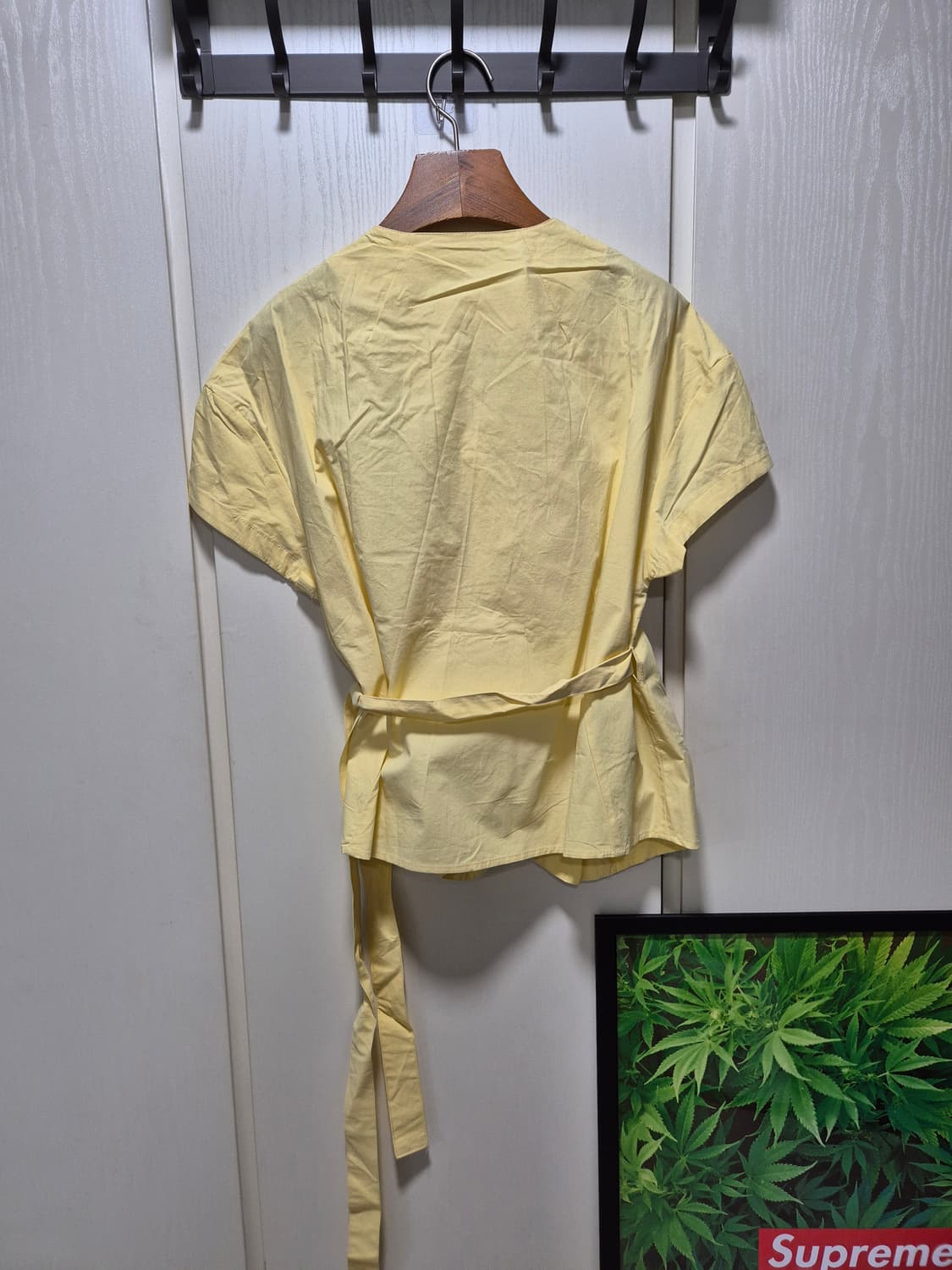 (타임세일)(새상품)jellpe 옐로우 랩 블라우스 상품이미지10