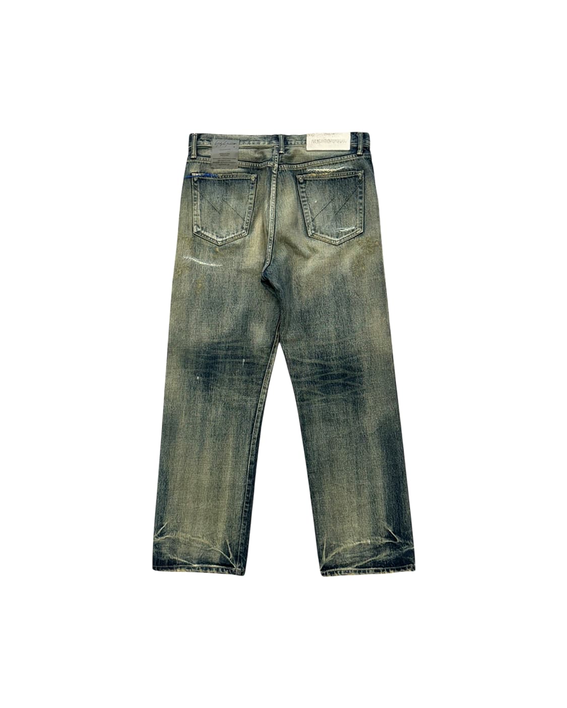 네이버후드 x 요지 야마모토 24SS 레터링 데님 팬츠 상품이미지5