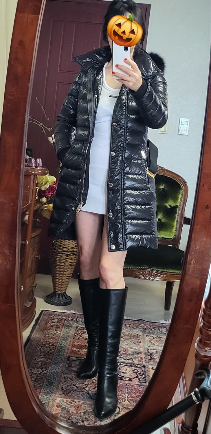 정품 버버리 유광 패딩 애비데일 아비데일 폭스 퍼  상품이미지2