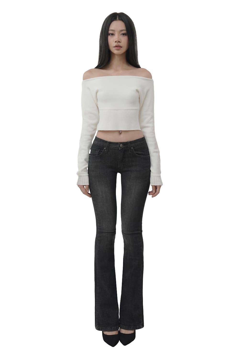 Kleesier Dark chocolate low rise jeans  상품이미지1