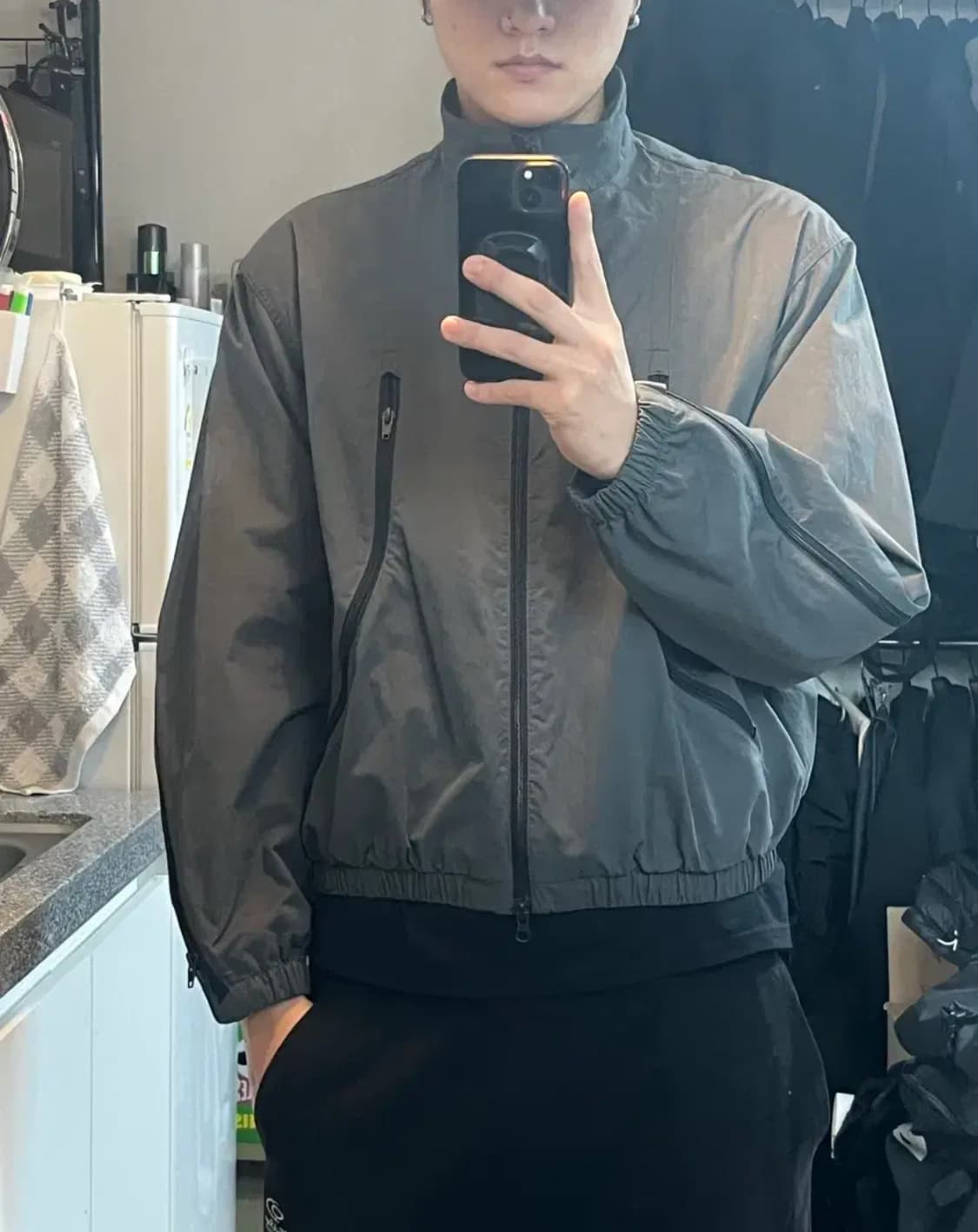 쿠어 멀티 집업 블루종 자켓 M 상품이미지1