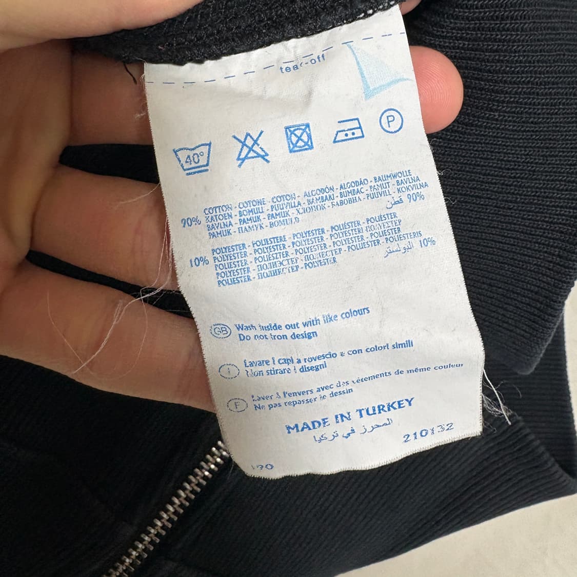 챔피온 X 빔즈 리버스위브 사이드집업 스웻셔츠 / 블랙, S 상품이미지10