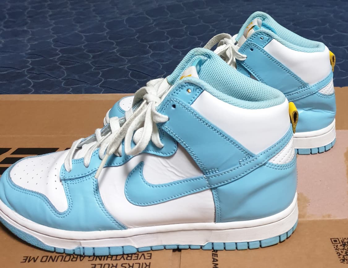 나이키 덩크하이 블루 칠 화이트 스니커즈 (260) 상품이미지3