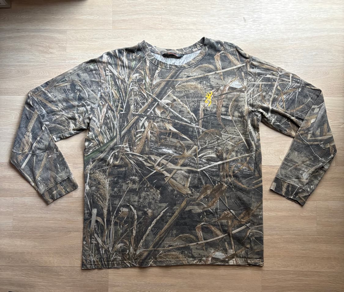 realtree 리얼트리 빈티지 긴팔 티셔츠 롱슬리브 카모 상품이미지1