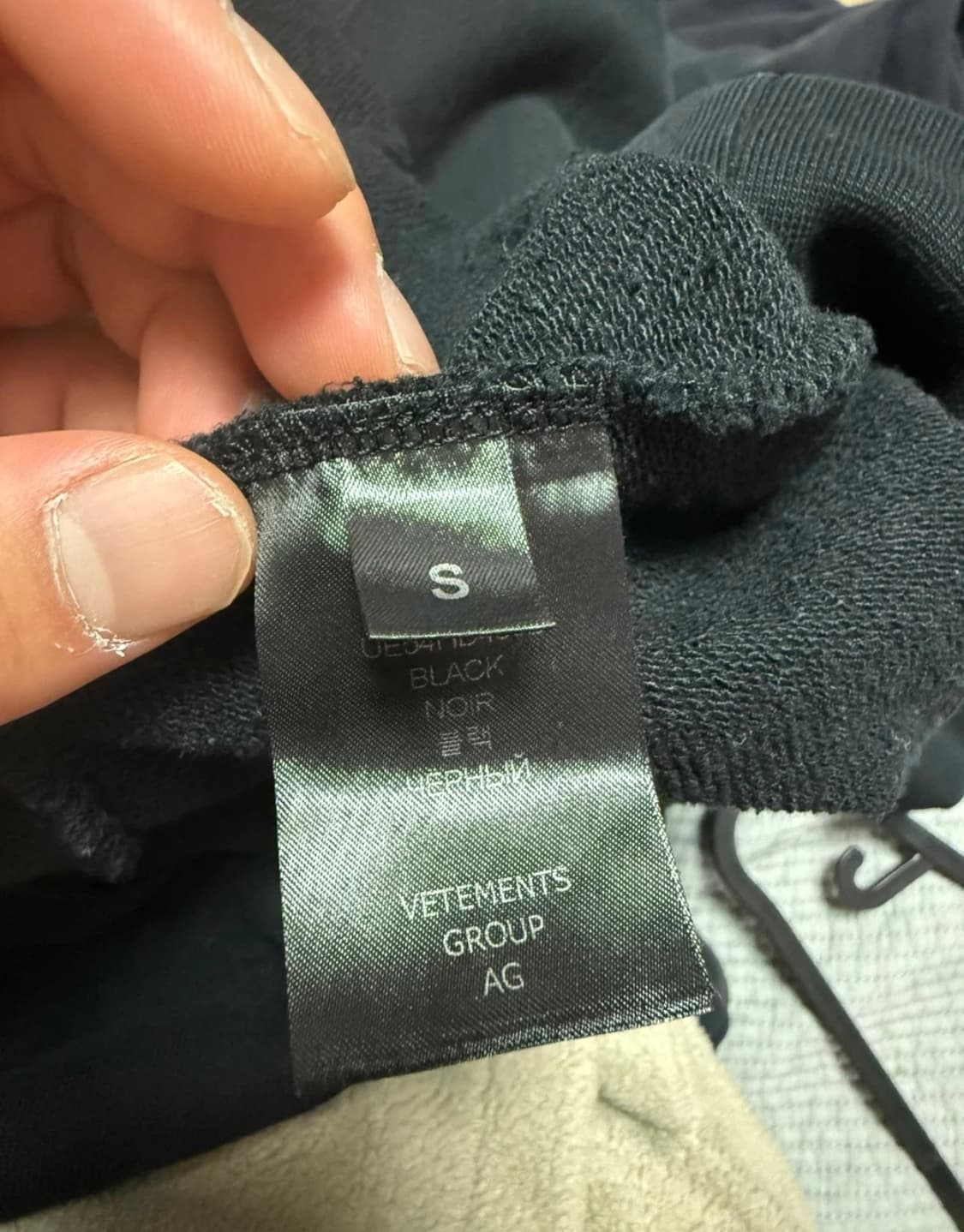 베트멍 로고 스티커 후드 오버핏 S 상품이미지5