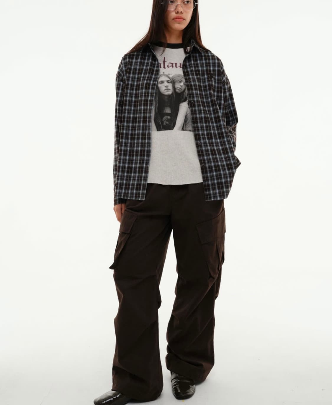 센토르 오버핏 타탄 체크셔츠 상품이미지1