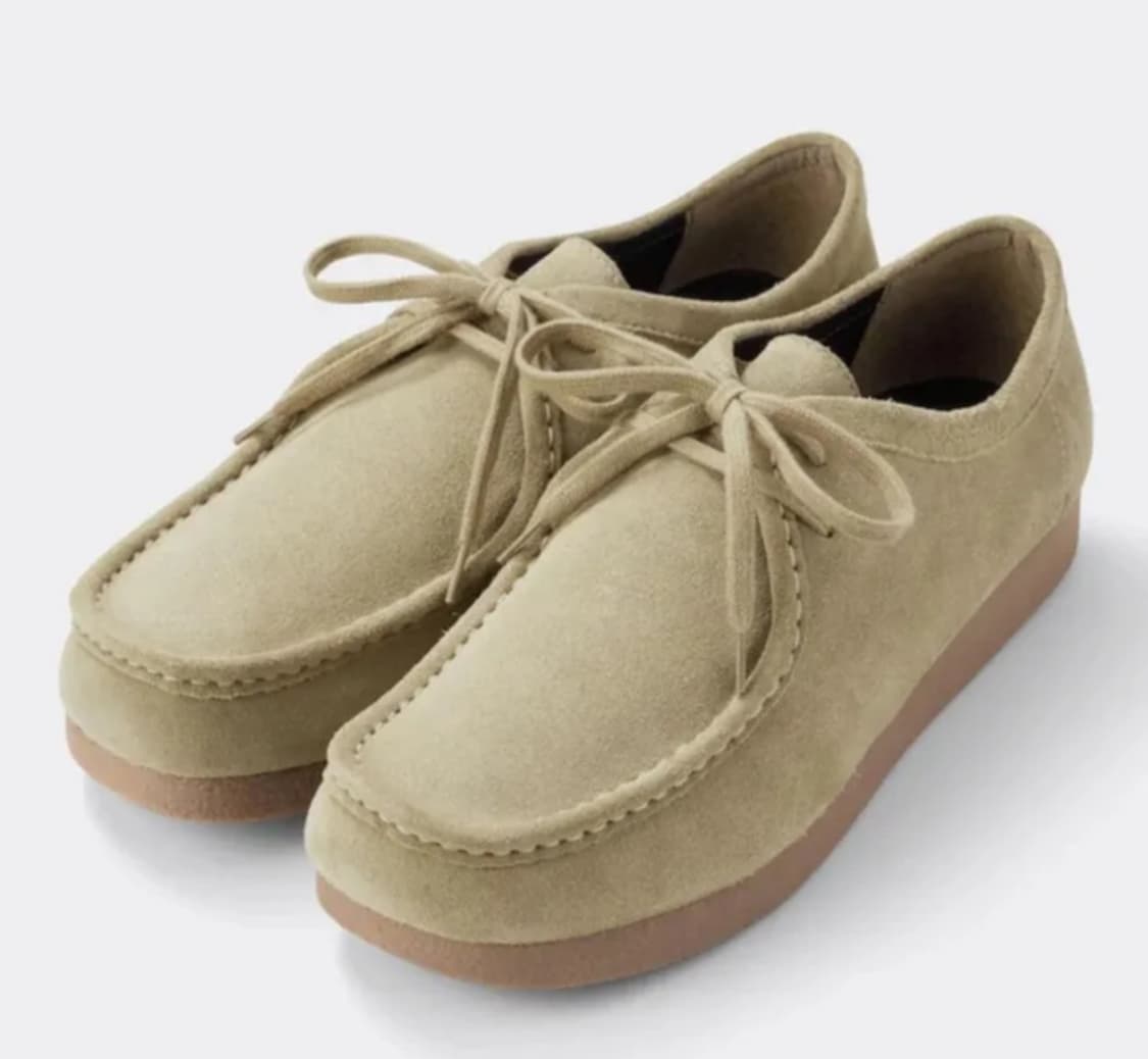 (새제품) GU 지유 모카신 리얼레더 슈즈 베이지 270 상품이미지1