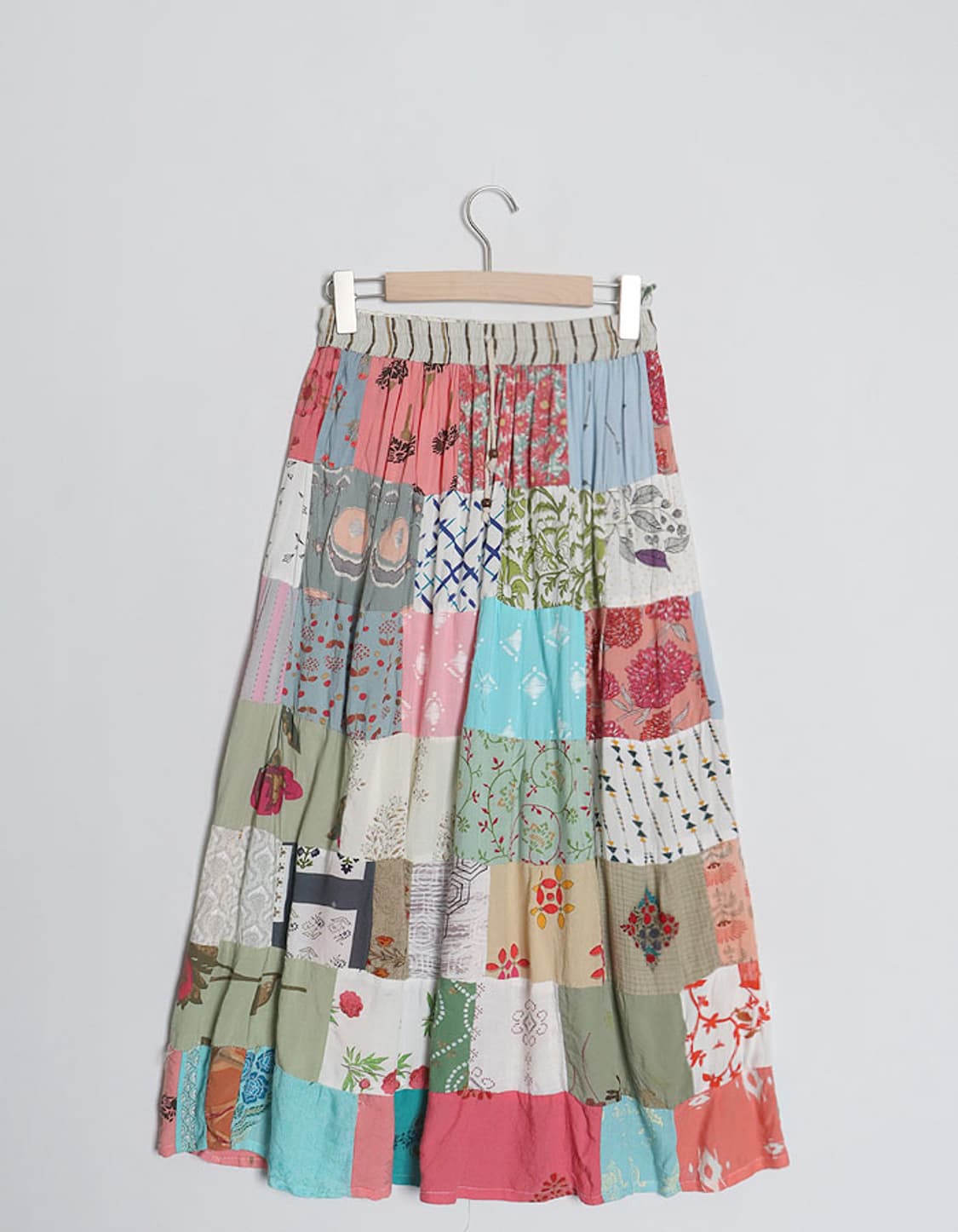 JAGANNATH PatchWork Rayon Skirt (26~27) 상품이미지5