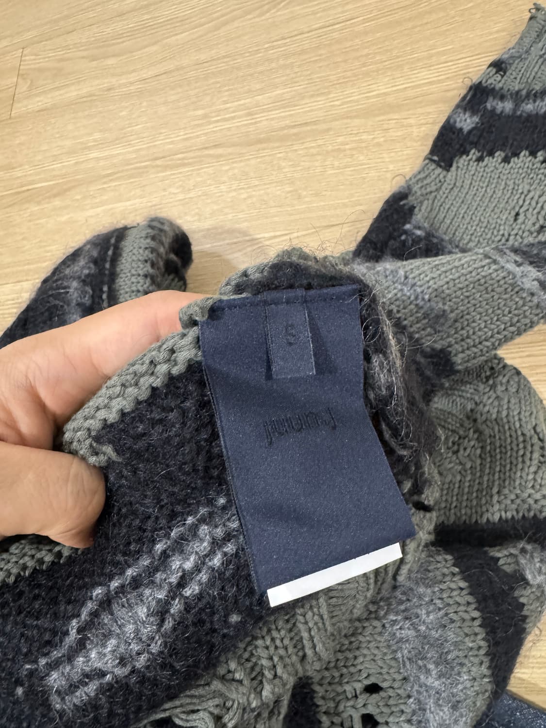 [S] 준지 24SS 모헤어 스트라이프 니트 스웨터 상품이미지4