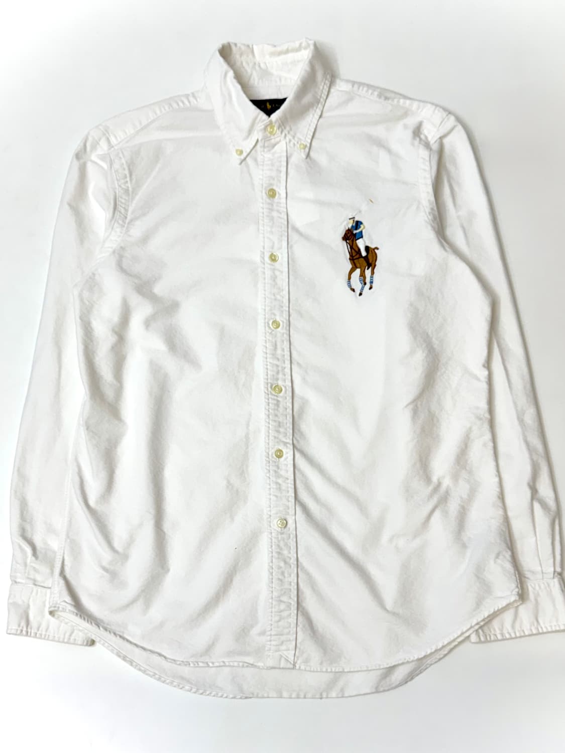 Polo 폴로 랄프로렌 멀티컬러 빅포니 옥스포드 화이트 셔츠 상품이미지2