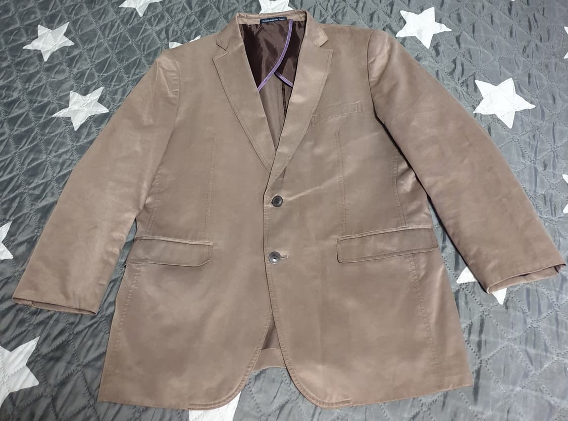 (디자이너) 크리스티안 아자드 이태리원사 투버튼 블레이저 (L 상품이미지1