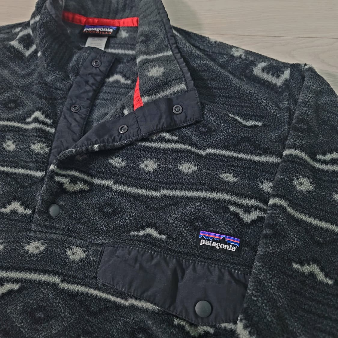 [M] <상태최상> 파타고니아 신칠라 라이트웨이트 아즈텍 블랙그레이 상품이미지3