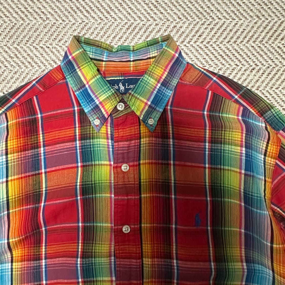POLO RALPH LAUREN linen half shirt 상품이미지3