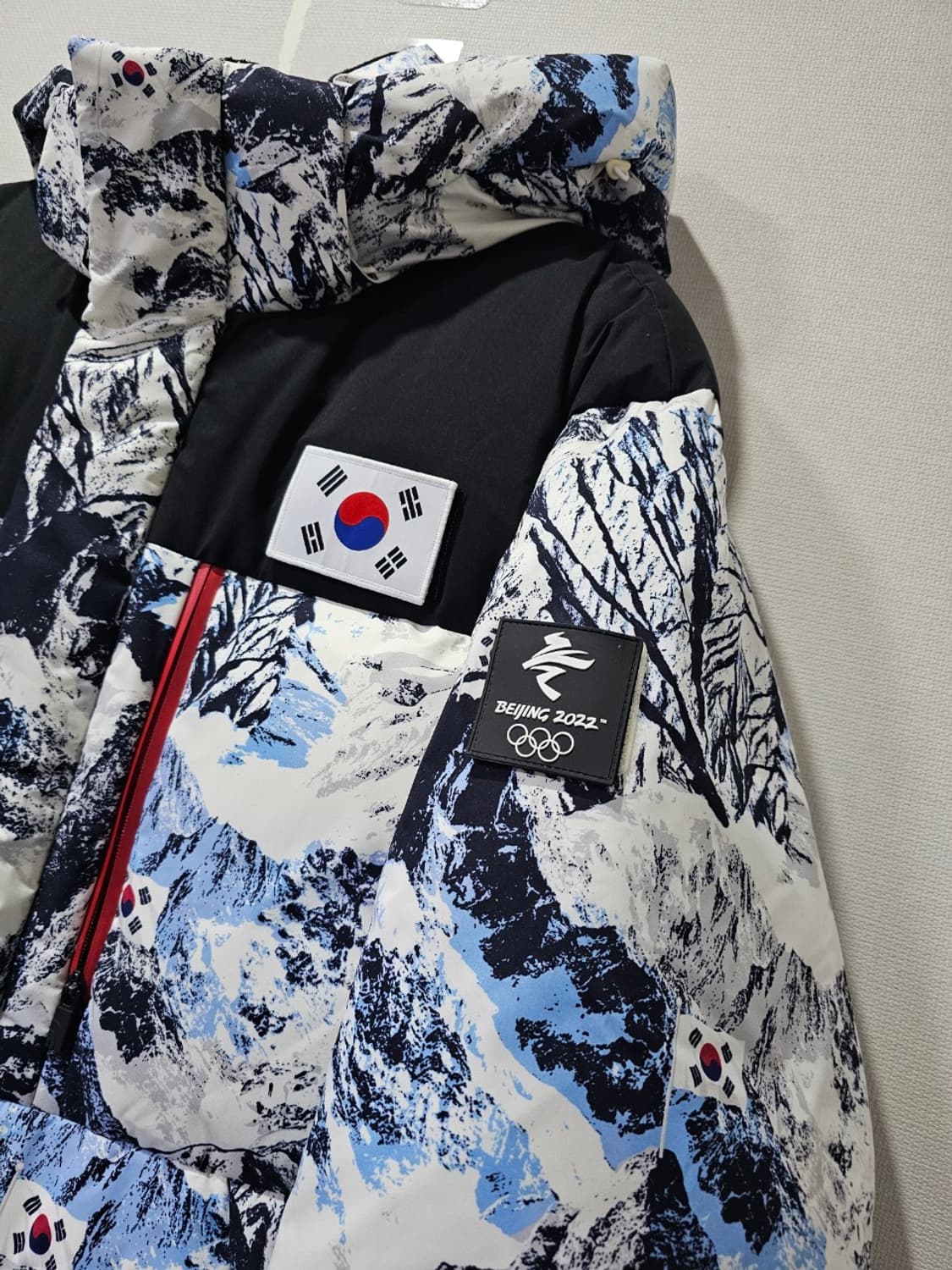 새상품 노스페이스 선수지급용 팀코리아 국가대표 베이징올림픽 패딩 110/ 상품이미지2