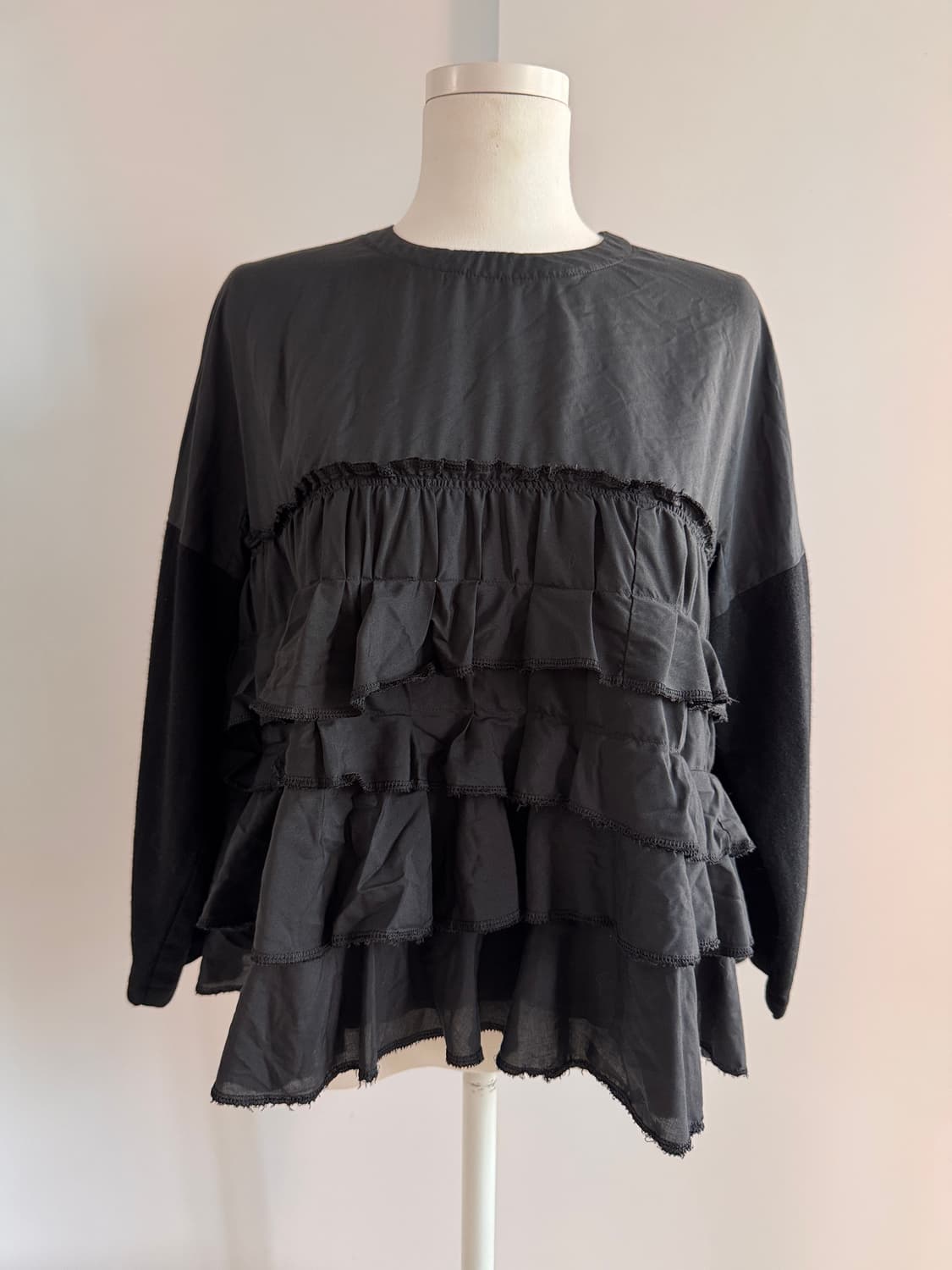 Comme des garcons 꼼꼼 러플 블라우스 상품이미지1