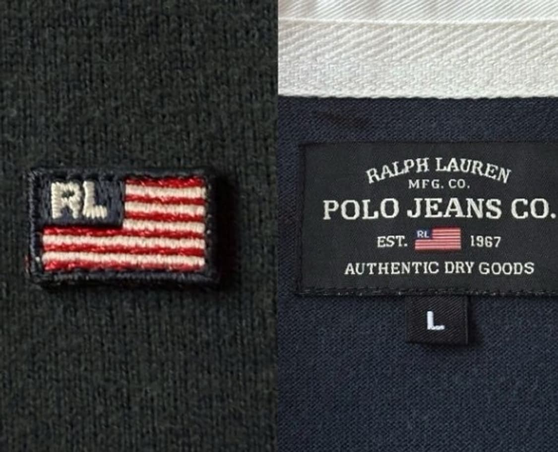 90s 폴로진 RL 럭비 셔츠 L 상품이미지4