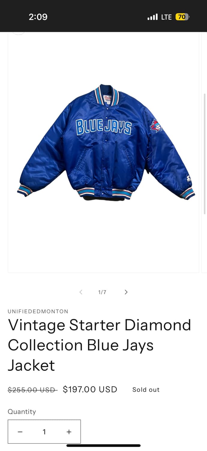 Vintage Starter Diamond Collection Blue  상품이미지1