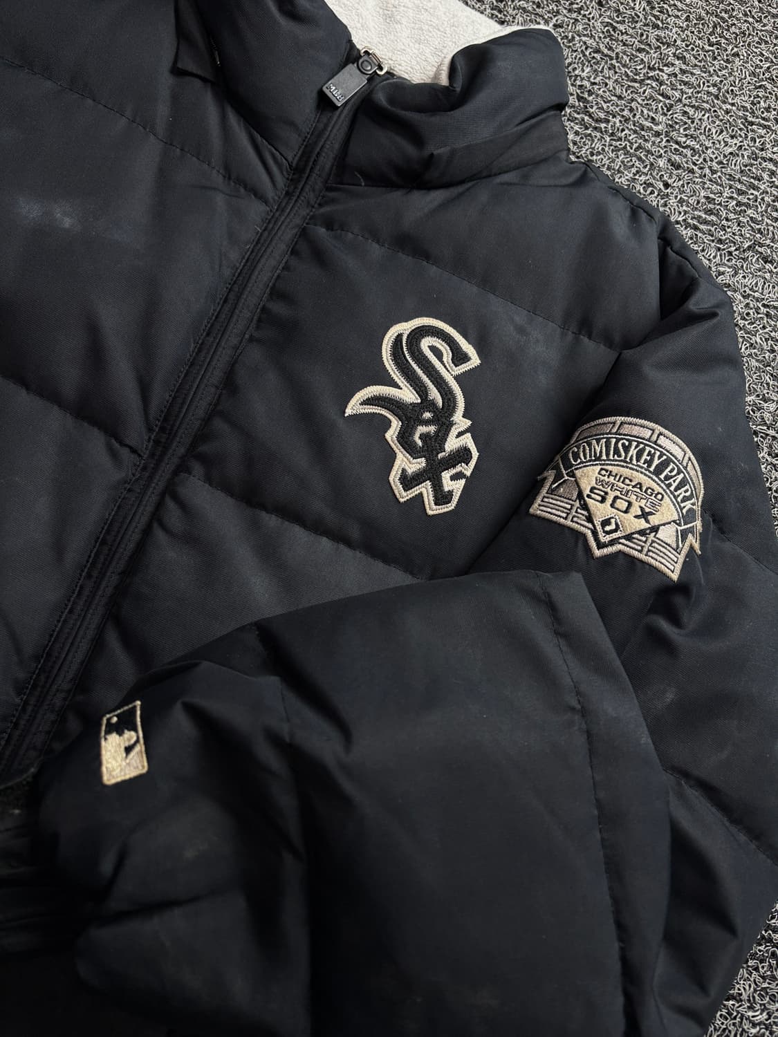00s MLB 시카고 화이트 삭스 올드스쿨 다운 푸퍼 패딩 2928 상품이미지3