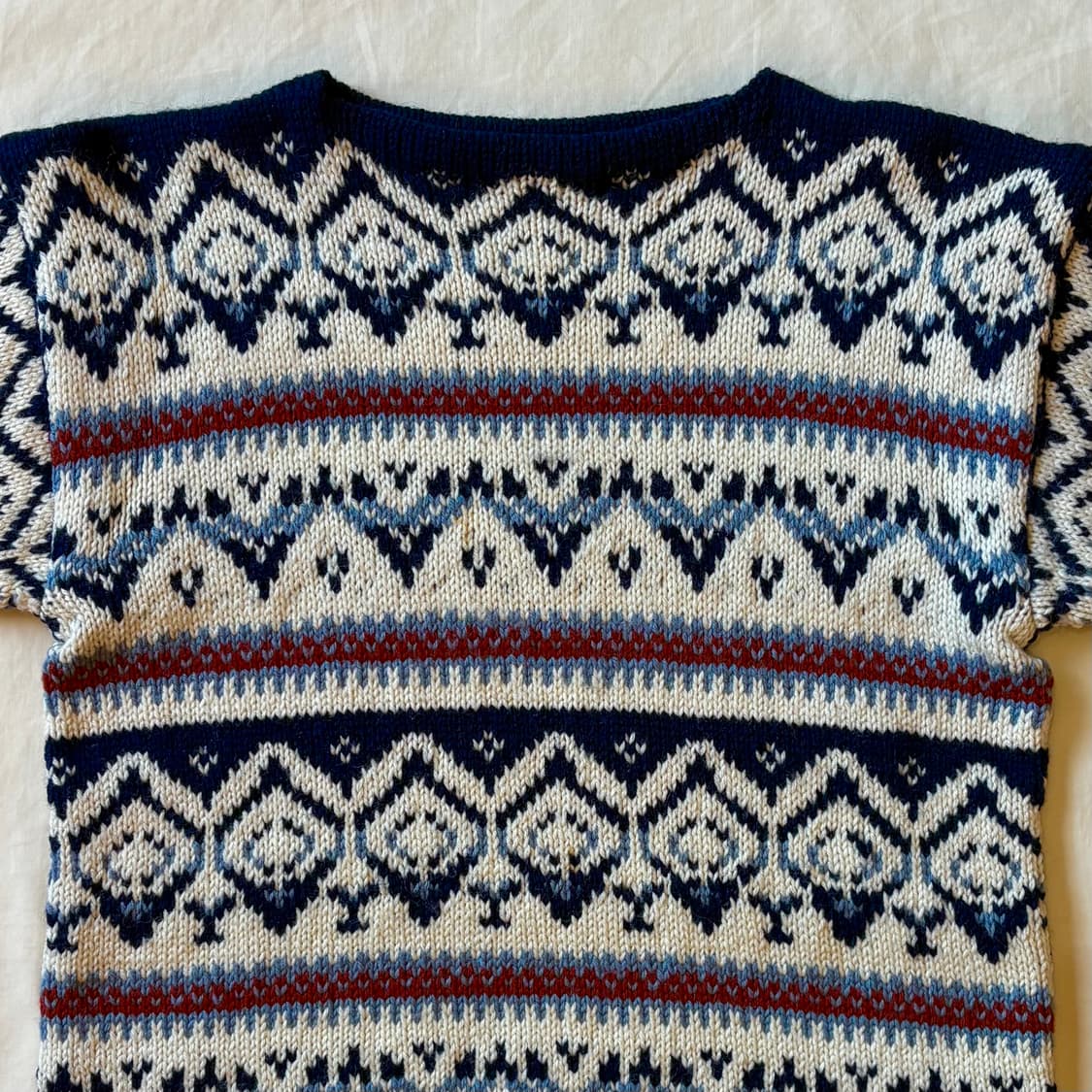 [100-102] 70s NORWAY 핸드 니티드 울  니트 스웨터 상품이미지2