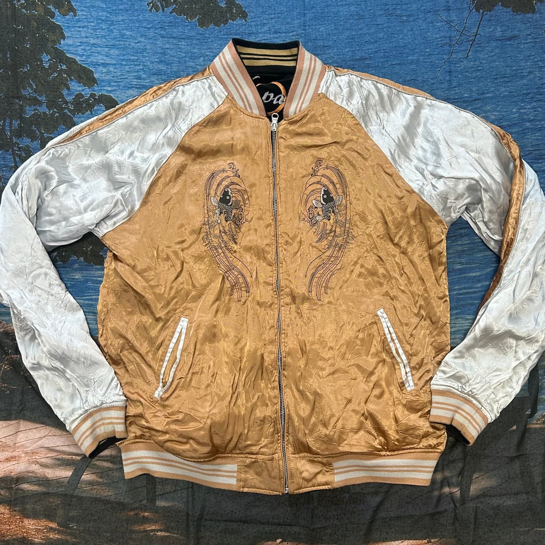 Japan Karakuri Reversible velvet Sukajan 상품이미지4