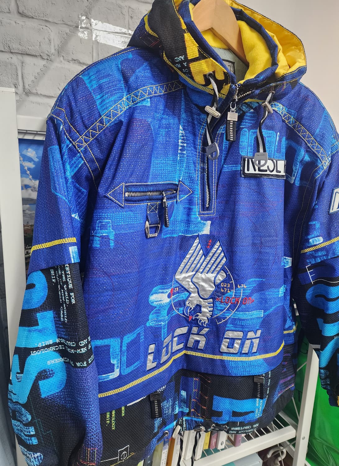 엘레쎄 LOCK ON 빈티지 스키복 스노우보드복 90 올드스쿨 스노보드복 상품이미지3