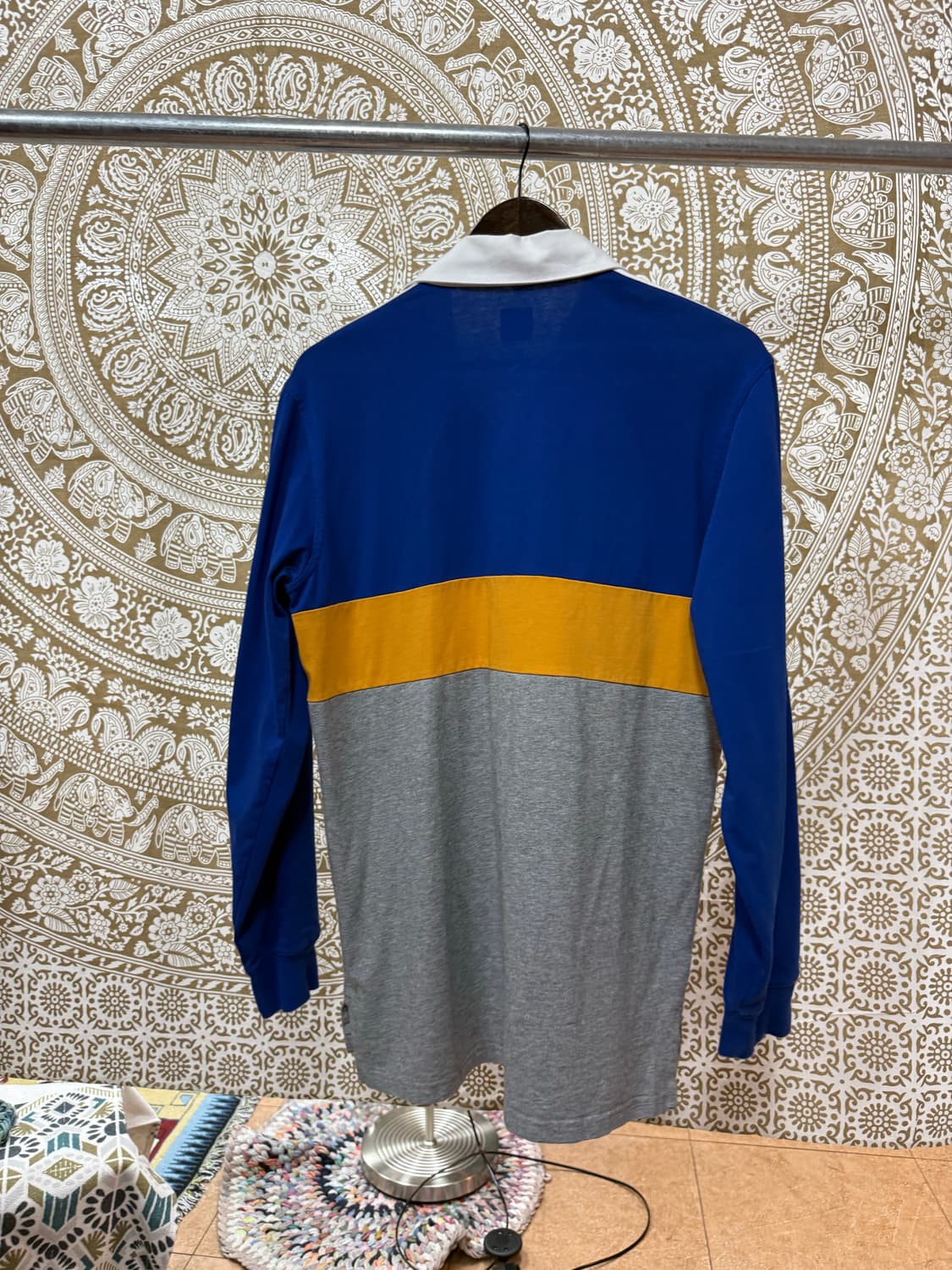 아디다스 배색 빅로고 긴팔 카라티  상품이미지5