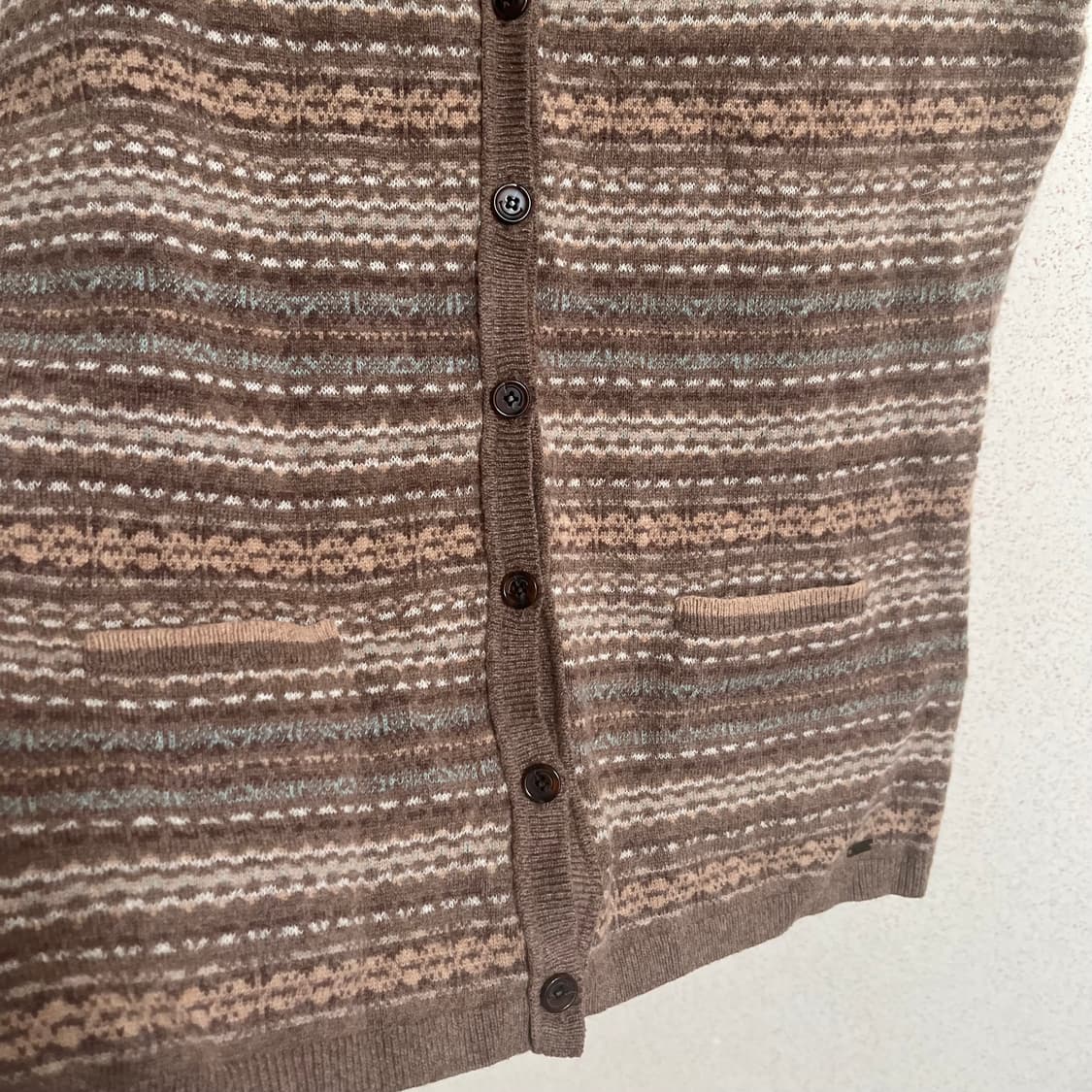 타미힐피거 아가일 모헤어 니트 베스트 상품이미지2