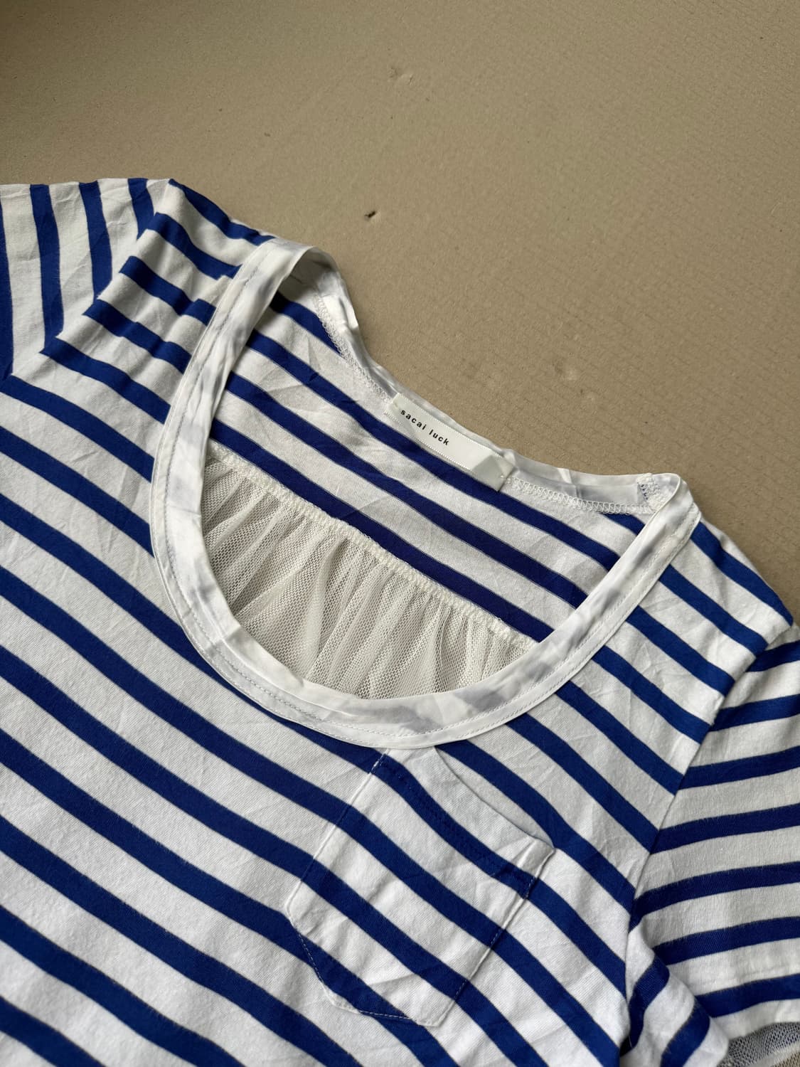 Sacai Luck 스트라이프 콤보 탑 상품이미지2