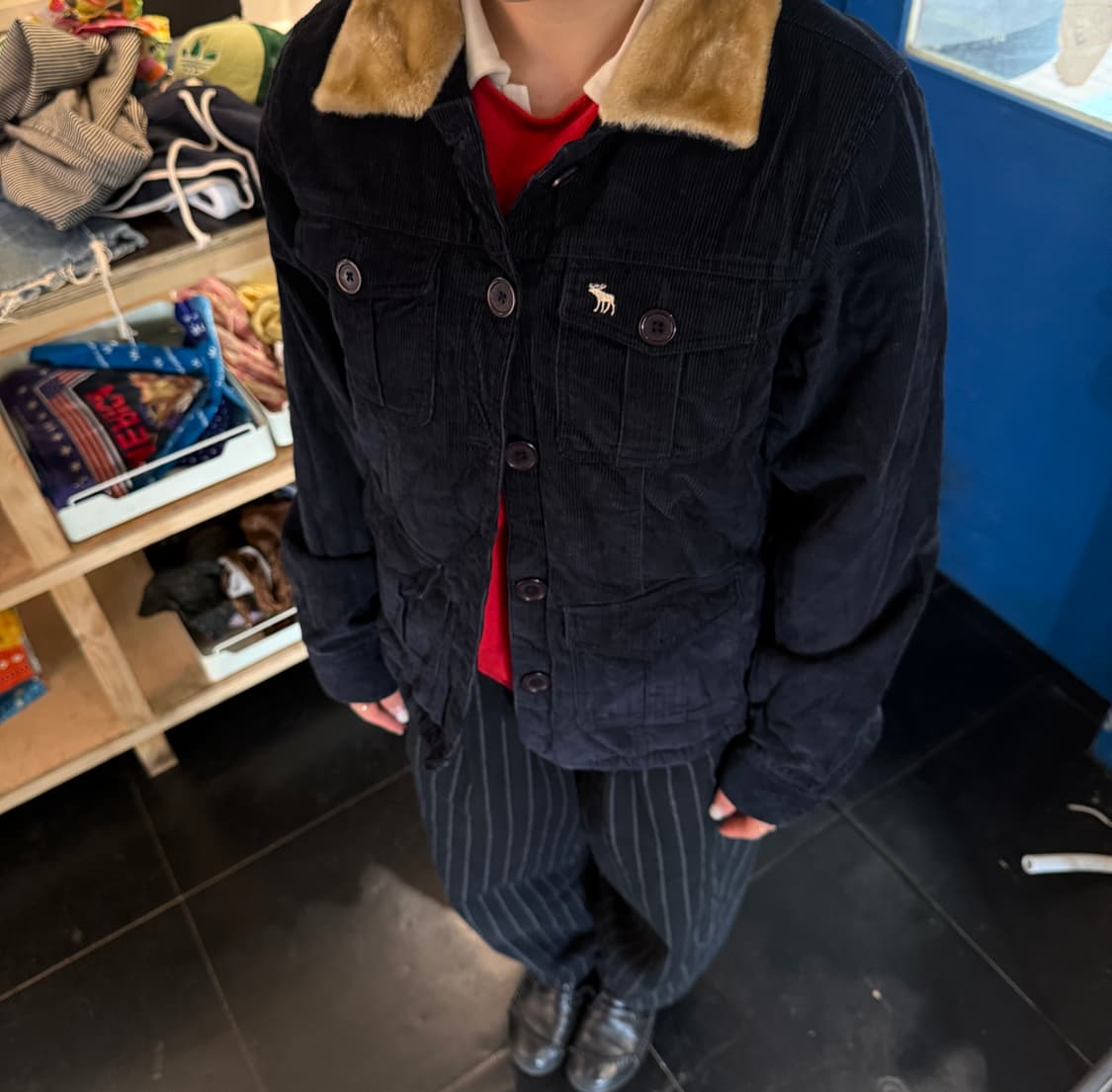 아베크롬비 코듀로이 자켓 M 상품이미지1