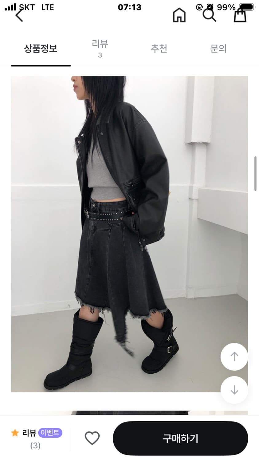 이알알 레더자켓 블랙 상품이미지9