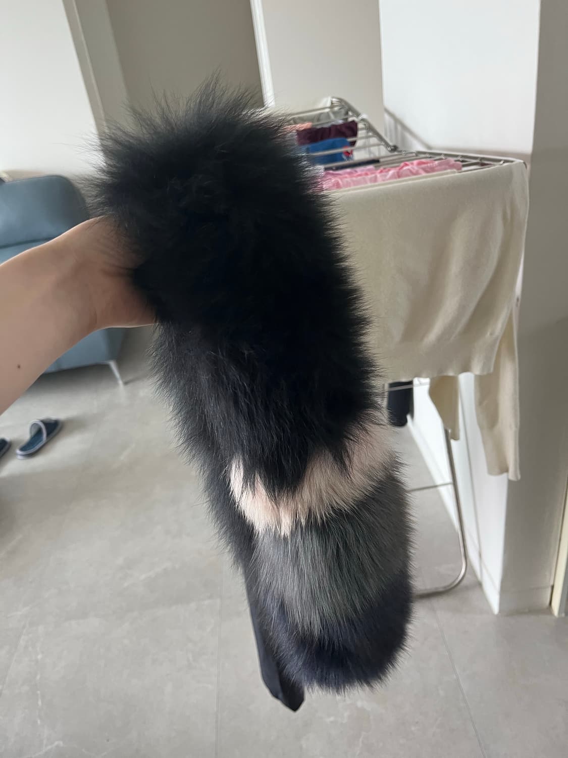 발렌시아 폭스 퍼 머플러 새상품 상품이미지2