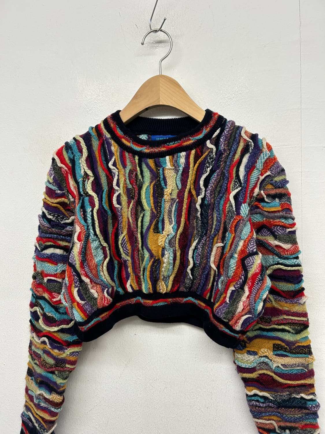 Limnos Australia 림노스 멀티컬러 케이블 크롭 니트 상품이미지2