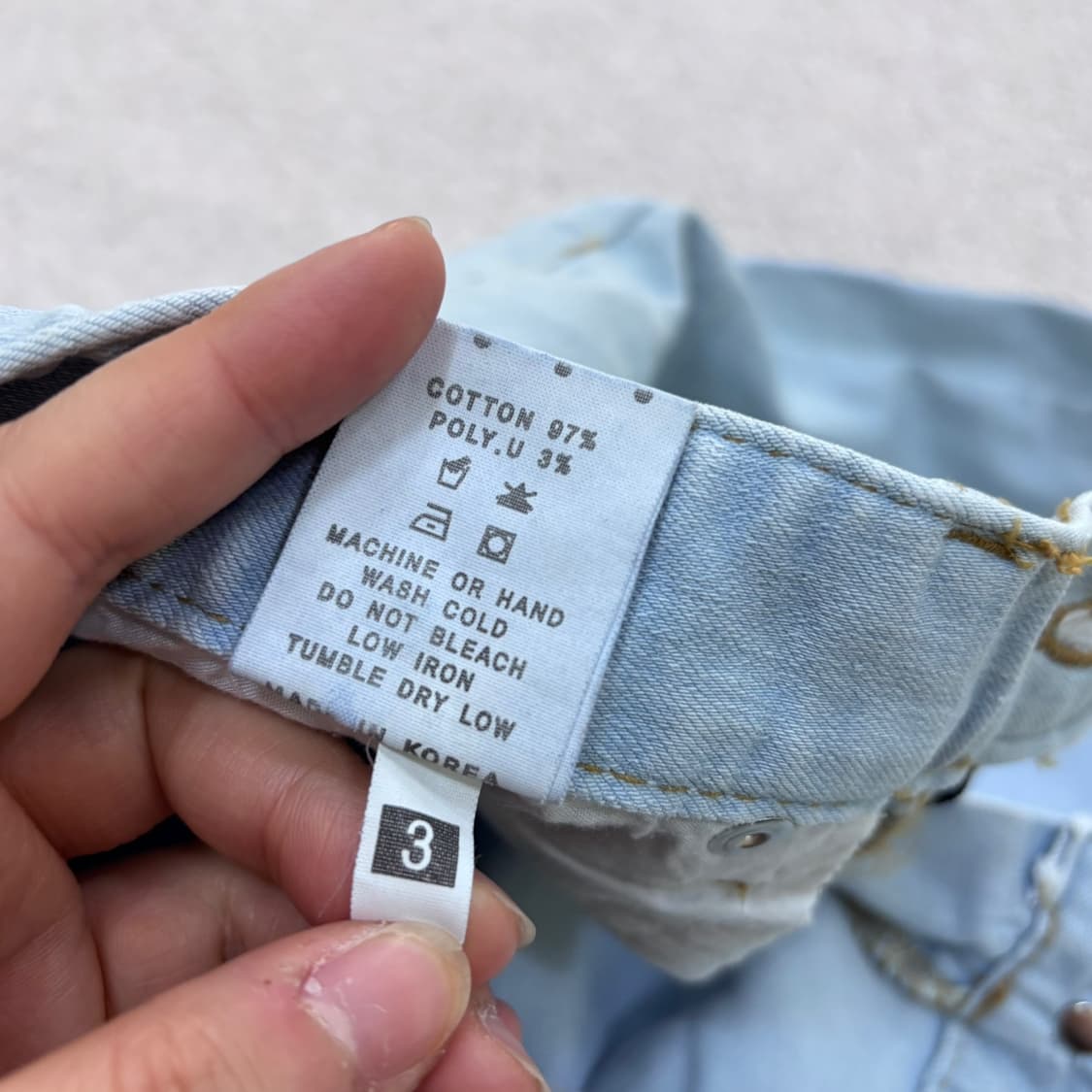 3 소녀나라 여성 7부 데님 팬츠 0429E 상품이미지4