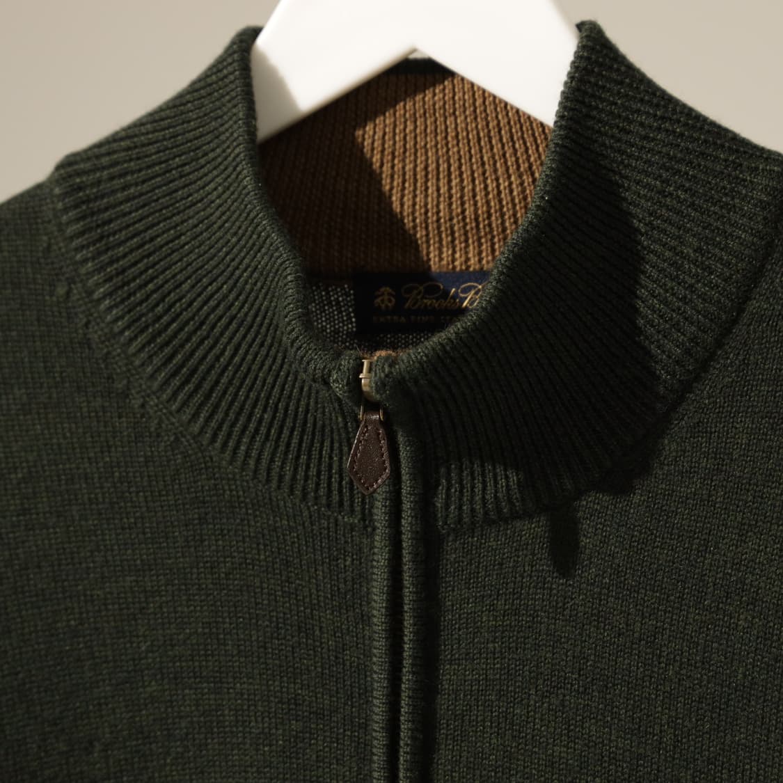 브룩스브라더스 엑스트라 파인 메리노울 니트 집업 상품이미지4