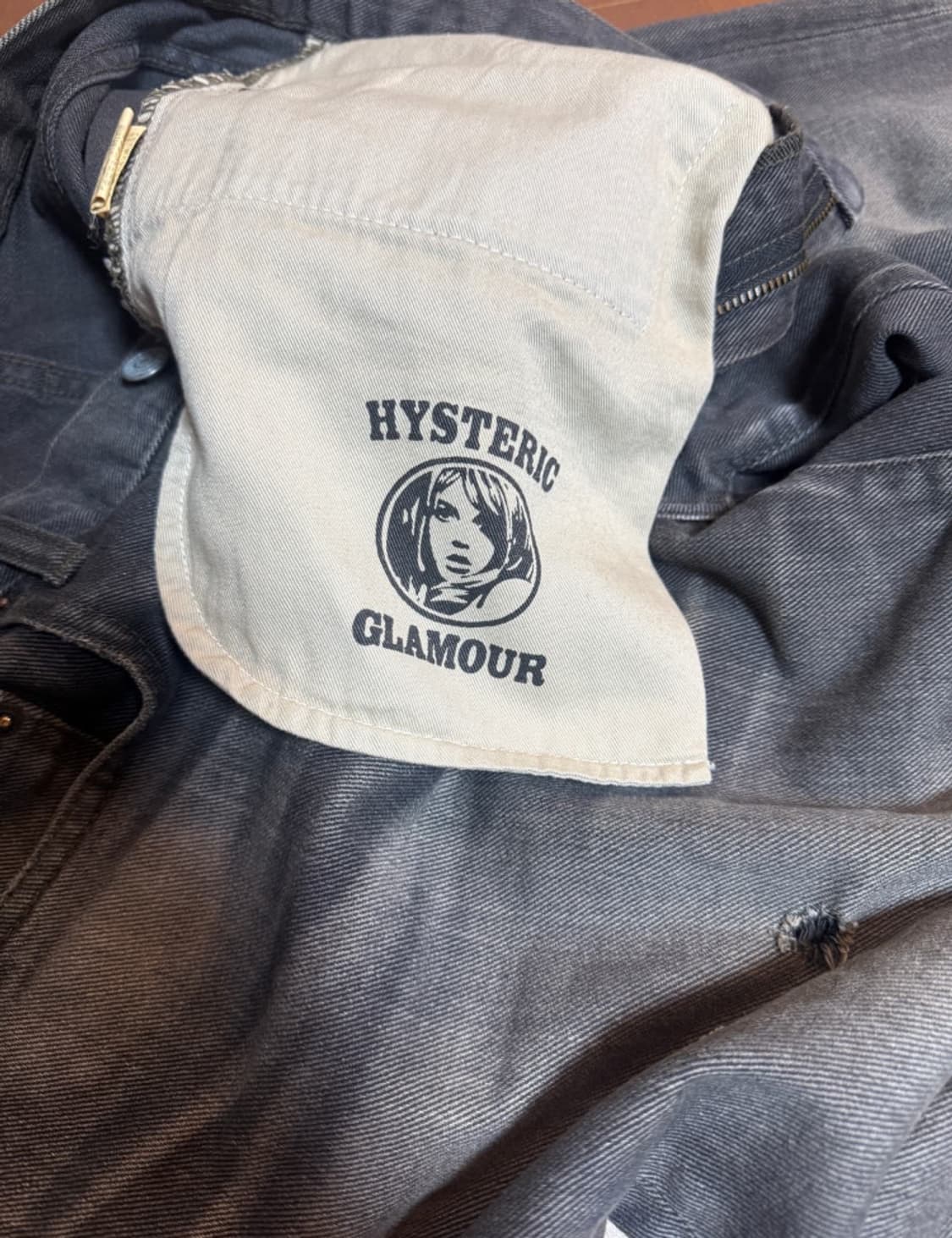 히스테릭 글래머 블랙 데님 팬츠 상품이미지4