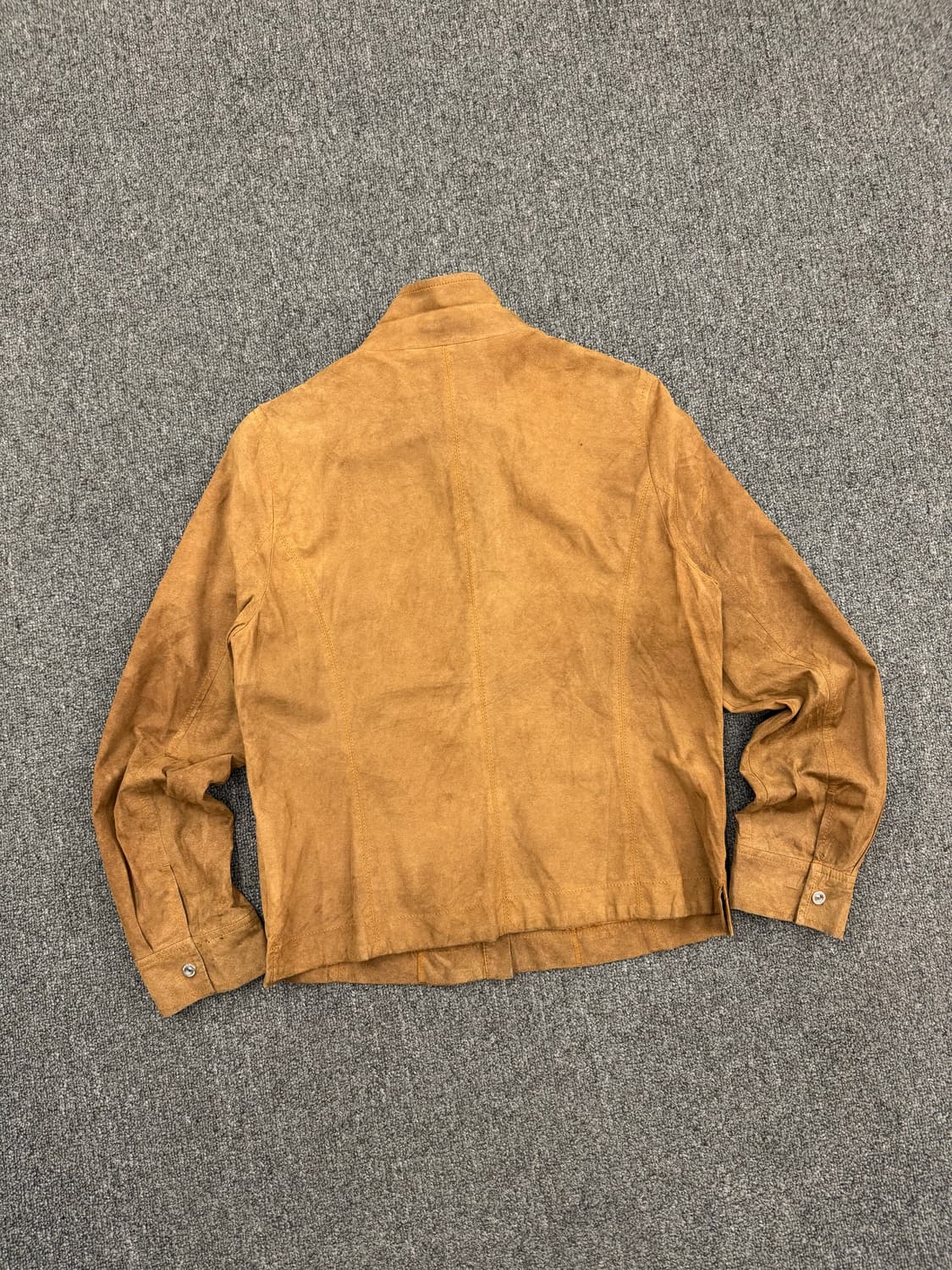 OS)맥그리거 빈티지 브라운 스웨이드 셔츠자켓 상품이미지4