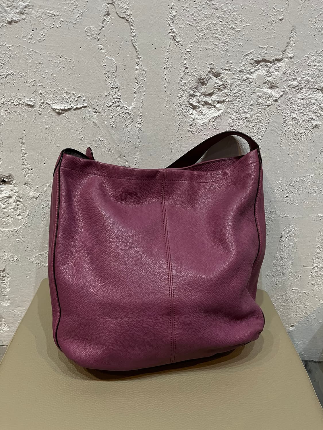 COACH 코치 퍼플 레더 숄더백  상품이미지4