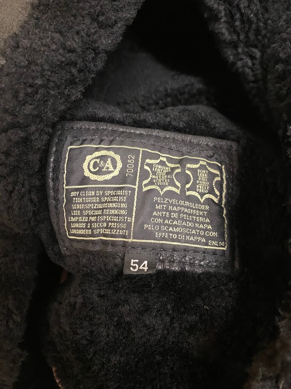 80~90's VTG b-3 shearling jacket 레더 무스탕 상품이미지9